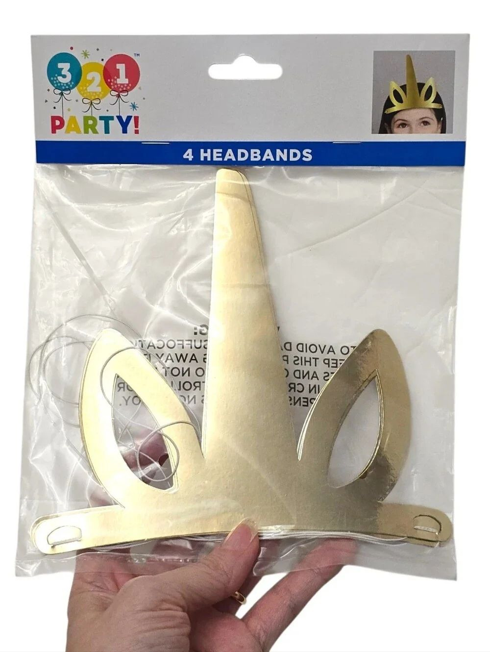 16 Gold Unicorn Headbands Party Hats Crowns Kids Costume Birthday Favors 4 Packs